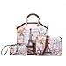 Realer Women's Handbags Purse Tote Bags Female Crossbody Bags 3 Pcs Shoulder Bags Top-Handle Handbag PU Leather Set