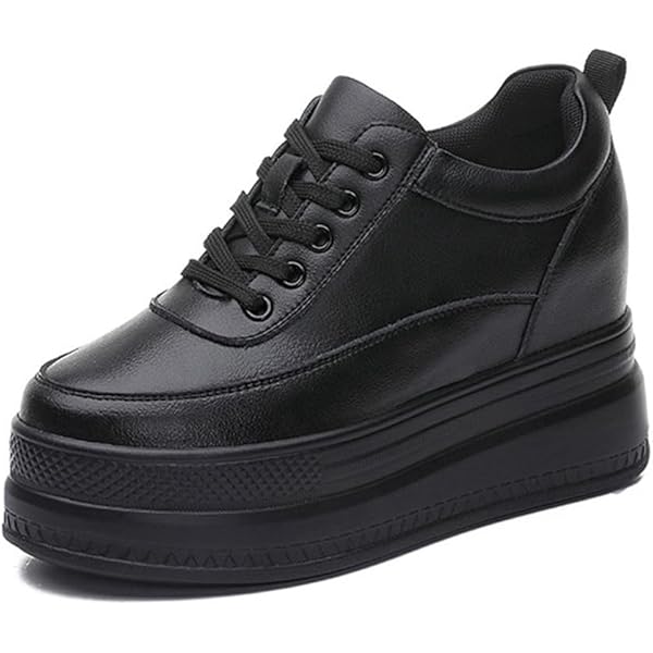 CLANE VOLUME SOLE SHOES BLACK 37 美品 Amazon.com | Julymens Women's Platform Lace-Up Sneakers Hidden
