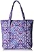 Vera Bradley Women's Cotton Vera Tote Bag, Lilac Tapestry, One Size