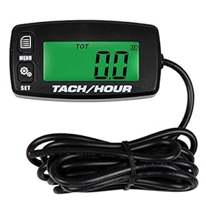 Searon Backlit Digitale Tach Uur Meter Toerenteller voor Kleine Motor Boot Generator Grasmaaier Motorfiets Motocross ATV…