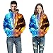 Azuki Unisex Realistic 3D Print Pullover Hooded Sweatshirt Hoodies with Big Pockets