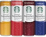 Starbucks Refreshers, 4 Flavor Variety Pack, 12 Ounce Slim Cans, 12 Pack