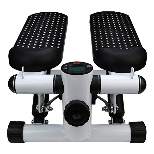 Household Hydraulic Mute Stepper, Adagod Step Air Climber Stepper Twister Aerobic Fitness Exercise Machine w/Resistance Band - Thumbnail 4