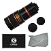 CamKix Camera Lens Kit Bundle of 8X Telephoto Lens, Tripod, Phone Holder, Hard Case, Velvet Bag and Microfiber Cleaning Cloth for iPhone 6 / 6S - Black