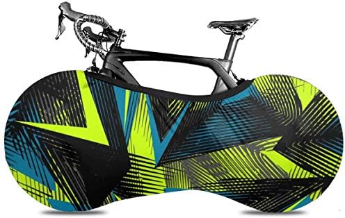 抽象的なシームレスな幾何学模様 Zone自転車屋内収納カバー ホイールパンツチェーンガレージ 屋内アンチダストマウンテンバイク収納バッグ 屋内マウンテンバイクカバー 大人の自転車 自転車収納カバー 訳あり品送料無料