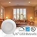 Sunco Retrofit LED Recessed Lighting 6 Inch, 2700K Soft White, Dimmable Can Light, Baffle Trim, 13W=75W, 1050 LM, Damp Rated