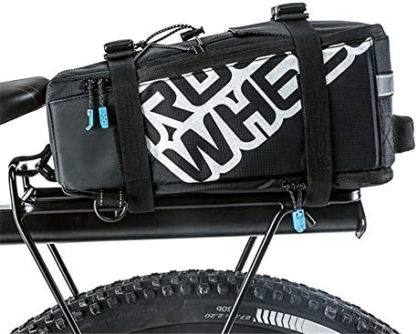 Dfghbn 5L MTB City Road Bike Outdoor Sport Rear Seat Bag Pannier Multifunction Trunk Bag Cycling Reflective Shoulder Handbag Cargo Carrier Pack (Color : Black, Size : 5L)