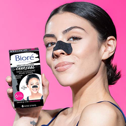 Bioré Charcoal, Deep Cleansing Pore Strips, Nose Strips for Blackhead