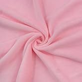 1.5 mm Minky Short-Pile Plush Fabric Sewing Fabric ✦ 19x17 inches ✦ Pink (17, 19x17 inches)