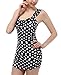 ADFOLF Retro Cute Polka Dot Swimsuits Swimwear Two Piece Bathing Swimming Suits for Women L