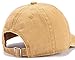 Edoneery Men Women Baseball Cap-Low Profile Adjustable Washed Cotton Golf Dad Hat Yellow