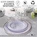 Rose Gold Plates 120pcs Eco-Friendly & Extra Strong. Premium China Lookalike Plastic Plates for Baby Shower, Birthday & Wedding. No Cleanup with Disposable Plates. Re-Usable Rose Gold Party Plate