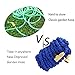 IBeaty Lightweight 150ft Expandable Garden Hose Magic Flexible Water Hose with 3/4Inch Solid Brass Ends 8 Position Spray Nozzle Blue