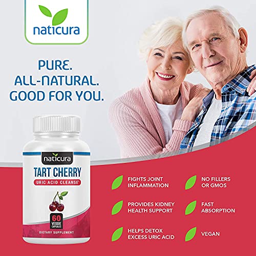 Naticura Tart Cherry Uric Acid Cleanse with Turmeric, Celery Seed