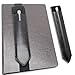 Detachable Pen Holder (2 Pack), Elastic Band Genuine Leather Pencil Sleeve Pouch Case for Notebook Planner Journal Hard cover, Stylus Holder for Tablet Laptop Ipad Case (Black)
