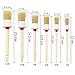 JANYUN Natural Boar Hair Detail Brush (Set of 6), Auto Detailing Brush Set Cleaning Weels, Interior, Exterior, Leather 2 pcs Automotive Air Conditioner Cleaner Brush