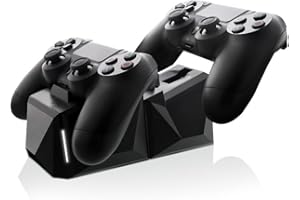 Nyko Charge Block Duo - 2 Port Controller Charging Station with Patented Charging Dongles and Micro-USB/AC Power Cord for PlayStation 4