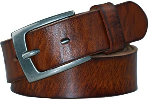 POL PARKMAN Mens Classic Jean Leather Belt Brown Color