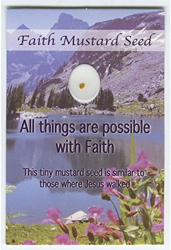 Sterling Gifts Faith Mustard Seed Wallet Cards with Mustard Seed (Pack of 12)