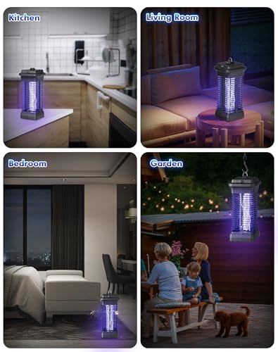 Regevo Electric Insect Killer, 6 W 1000 V UV Light Mosquito Lamp - Energy Saving, Environmentally Friendly, Quiet and Safe, for Bedroom, Living Areas and Indoor Use