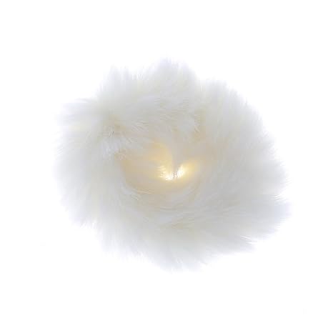 Amazon Com Onpiece Girl Fuzzy Hair Ties Faux Fur Rubber Elastic