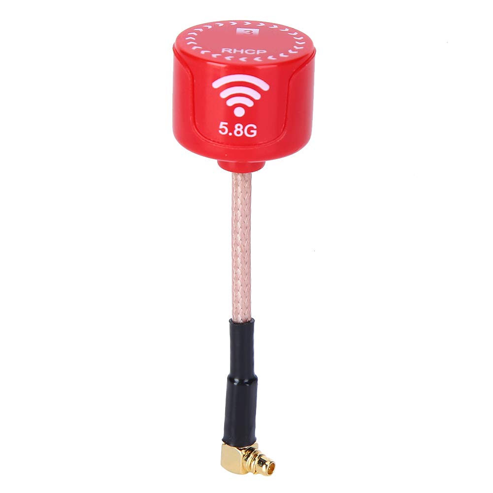RC Antenna, 5.8Ghz ABS Low Feeder Loss 3dBi RHCP Directional FPV High Gain Antenna RC Spare Parts Accessory Fit for FPV Racing Drone (Angled MMCX) Modeling Accessory Model Toy