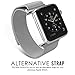 Enow Smart Watch Band, Fully Magnetic Closure Clasp Mesh Loop Milanese Stainless Steel Bracelet Strap for Smart iWatch Sport & Edition 38mm & 42mm