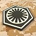 Glow Dark Star Wars First Order Force Awakens PVC Rubber 3D Touch Fastener Patch