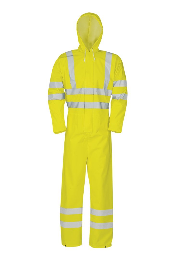 SIOEN 6936A2F01FY1XL Etna Hi-Vis Rain Coverall, X-Large, Yellow