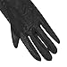 Fakeface Women Bridal Evening Party Wedding Wrist Length Gloves Black
