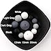 Silicone Teething Beads Round Chewable (12-20mm) 200pcs DIY Necklace Bracelet Baby Pacifier Chain Jewelry Components Bottle BPA Free-Black and White