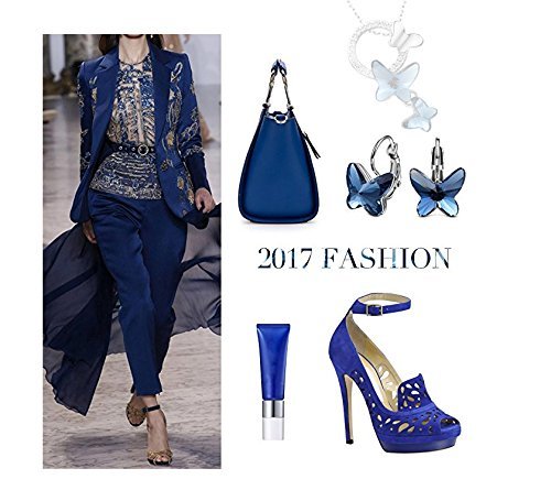 tiaraz crystals butterfly crystal stud earrings for women and girls