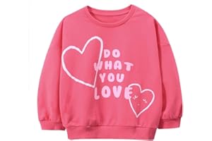 PURKARTT Toddler Girls Sweatshirts Long Sleeve Tops Kids Pullover Dinosaur Unicorn Print Shirt 2-7T