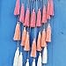 Artilady Macrame Dream Catchers for Bedroom - Tassel Wall Hanging Handmade Dreamcatchers Home Decor with Tassel Feather Ornament Craft Blessing Gift (Pink)