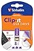 Verbatim 8GB Clip-It USB Flash Drive - Violet*