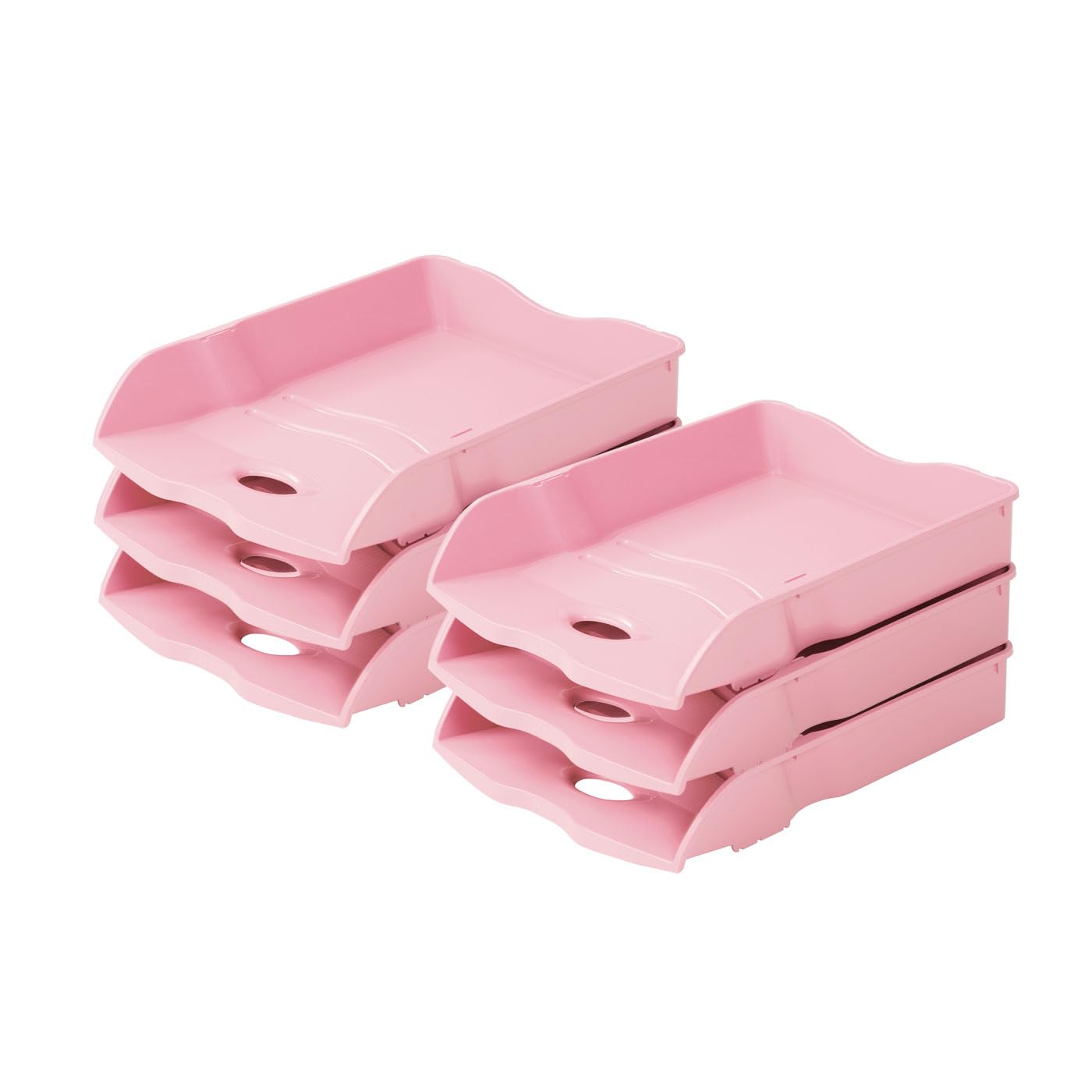 HAN Re-Loop 10298-886 Letter Trays 100% Recycled Pastel Pink