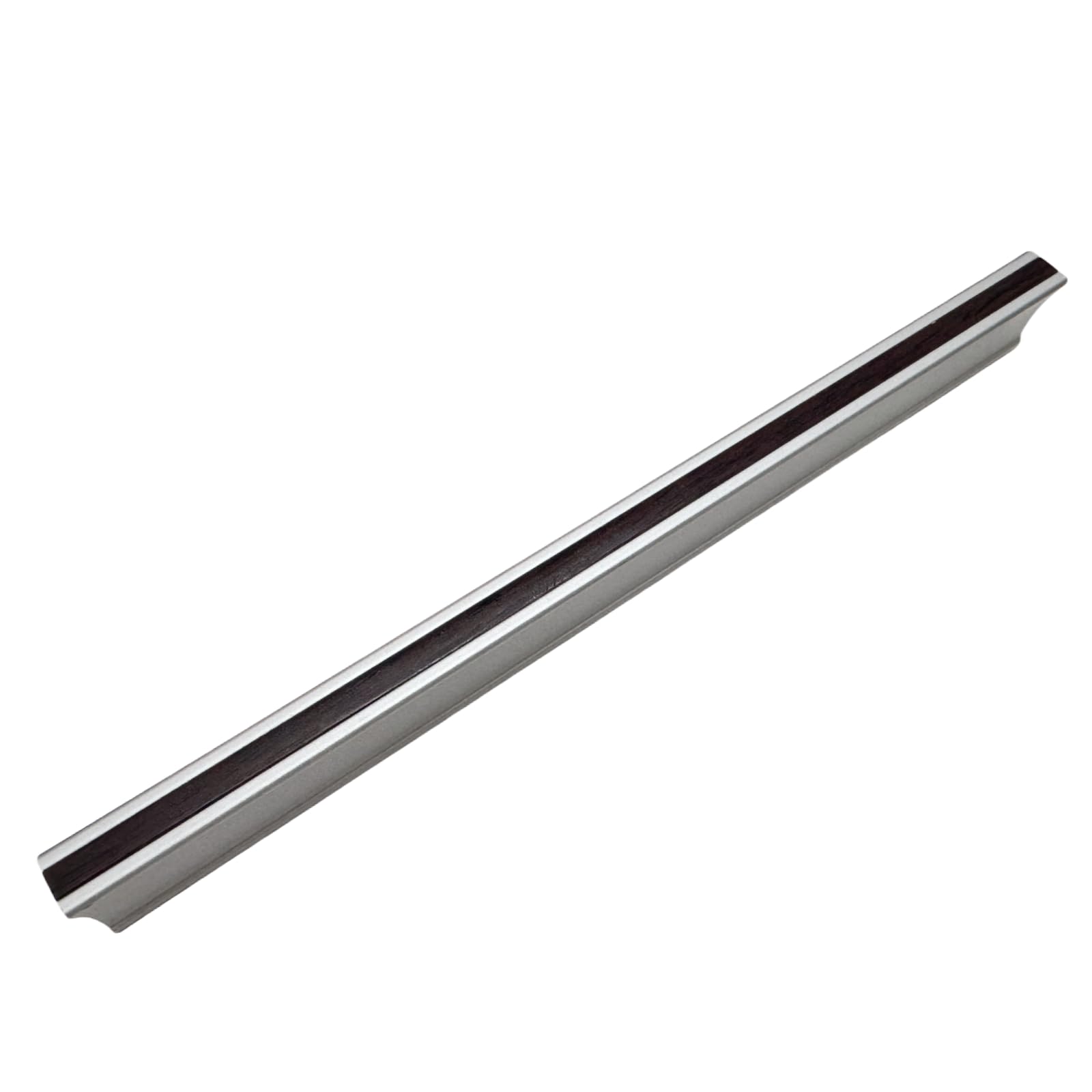 DAWOOWF Pack of 2 Furniture Handles, Drawer Handles with 4 Screws, Brushed Chrome Material Cabinet Handles, Door Handles, Door Handles Cabinet (Flattened 190 mm)