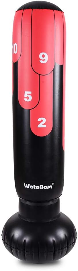 Inflatable Punching Bags, Boxing Bag with Stand, Focal Bags for Kids or Adults, Fitness Punching Bag : Sports & Outdoors