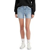 Levi's Women's Mid Length Shorts, Soft Clean White, 32