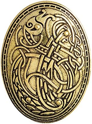 QIHOO Norse Medieval Viking Shield Symbol Brooch
