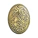 QIHOO Norse Medieval viking shield symbol brooch (Gold)