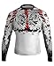 Raven Fightwear Men's Tiger & Dragon MMA BJJ Rash Guard White