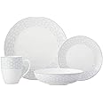 Maxwell & Williams Harlequin 16 Piece Dinner Set, Service for 4, Grey/White