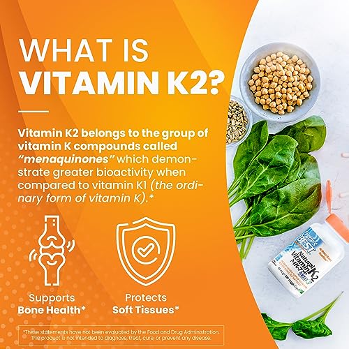 Doctor's Best Natural Vitamin K2 Mk7 Capsule , Supports Bone Health