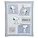 Bedtime Originals Peanuts Forever Snoopy 3 Piece Crib Bedding Set, Blue/Gray