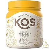 KOS Organic Maca Powder - Gelatinized Premium Peruvian Maca Root Powder - Energy Boosting, Mood Enhancing USDA Organic Plant Based Ingredient, 387g, 86 Servings
