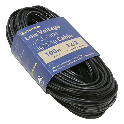 Lightkiwi 12/2 Low Voltage Landscape Wire Outdoor Underground Direct
