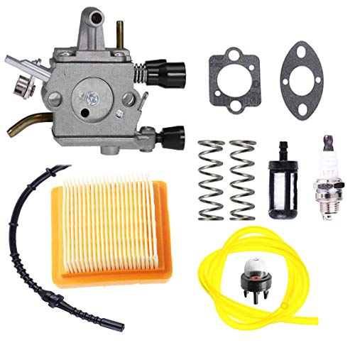 Podoy FS250 Carburetor for STIHL Trimmer Parts FS250 Carb with Gasket Air Filter Primer Bulb Repower Kit FS120 FS200 FS300 FS350 FR350 FR450 FR480 String Trimmer