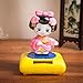 Solar Powered Bobblehead Toy Figure Nohohon, Japanese Kimono Maiko Geisha - Pink SPT104