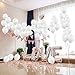 UTOPP 12 Inches White Latex Balloons, Pearl White Party Balloons Helium Balloons for Wedding,Baby Shower,Birthday Party Decorations Pack of 50